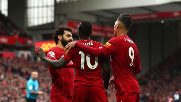 Liverpool : Voici le record de Mané, Salah et Firmino contre Everton