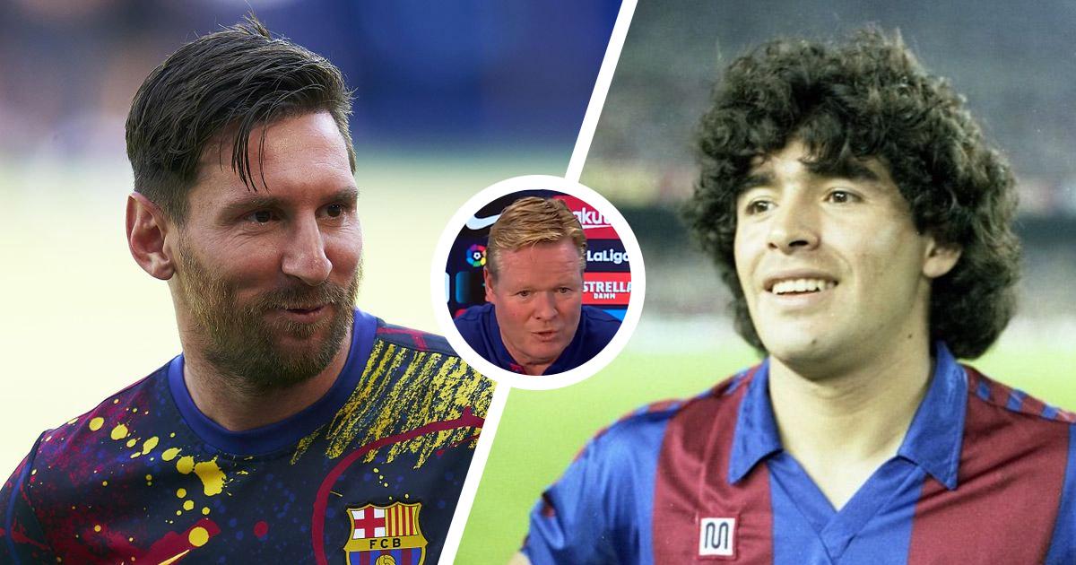 Koeman a tranché entre Maradona et Messi