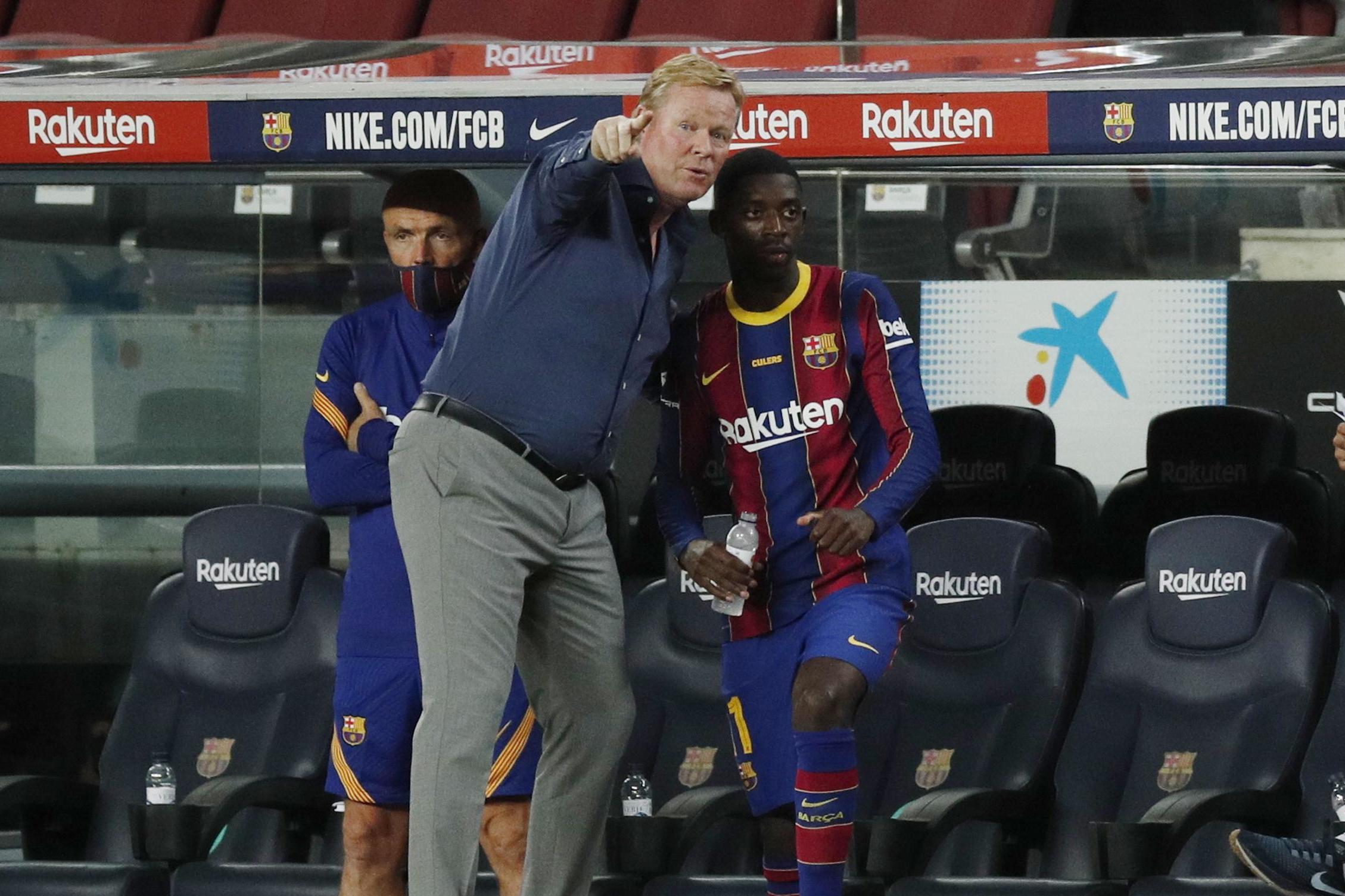 ousmane dembele to manchester united koeman wont rule out deadline day deal as barcelona wait on depay