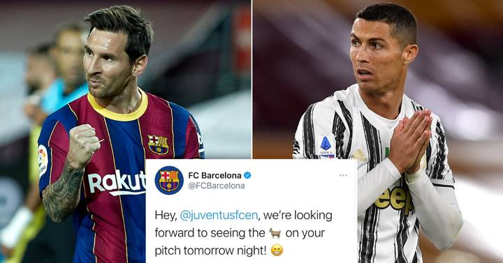 Barcelone se moque de la Juventus au sujet de « GOAT » Lionel Messi prêt à jouer