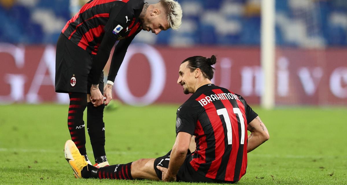 Blessé face à Naples, la durée d’indisponibilité de Zlatan Ibrahimovic dévoilée
