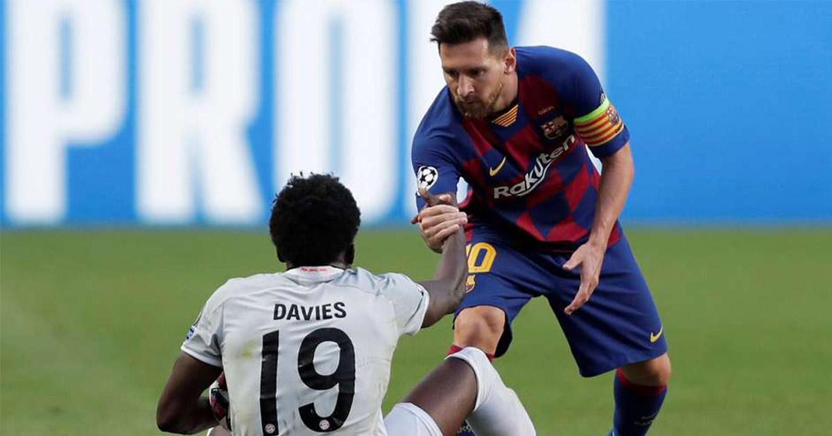 Alphonso Davies dit qu’il chérit le souvenir de Messi lui donnant la main