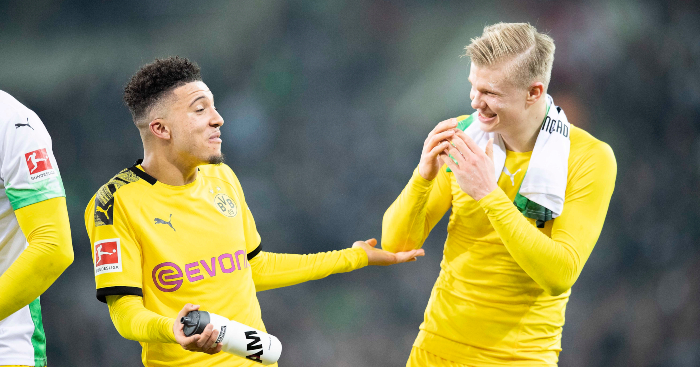 Jadon Sancho Erling Haaland Borussia Dortmund