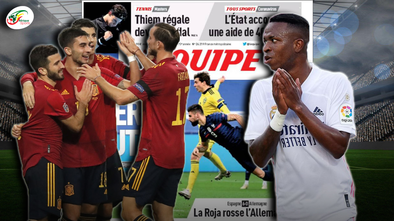 La défaite des Allemands fêtée en Espagne… Le Real Madrid offre Vinicius au PSG | Revue de presse