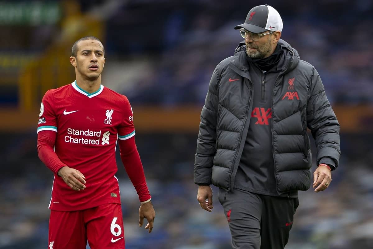 Liverpool : Klopp annonce le retour de Thiago, mais ne prendra pas de risque