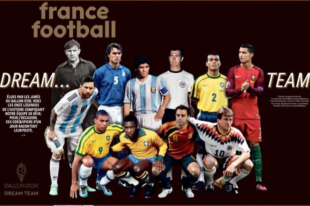 Avec Messi, Pelé, et CR7 mais sans Ronaldinho : Voici le meilleur onze de l’histoire selon France Football