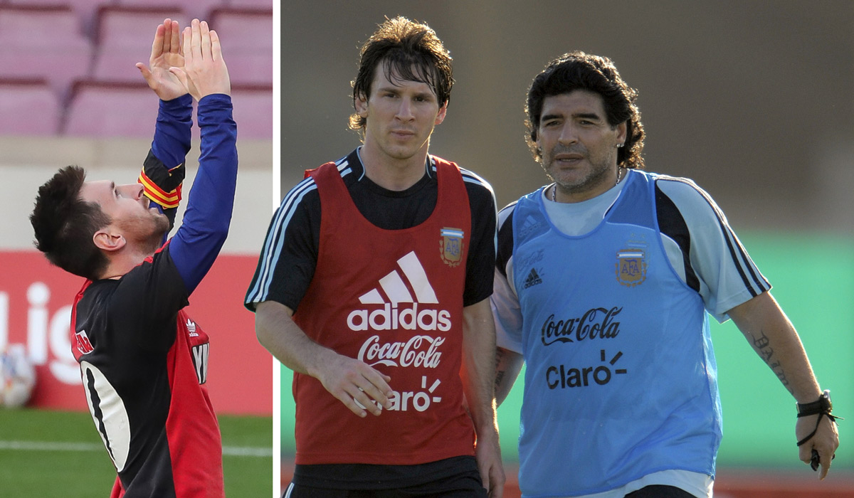 Messi maradona feat