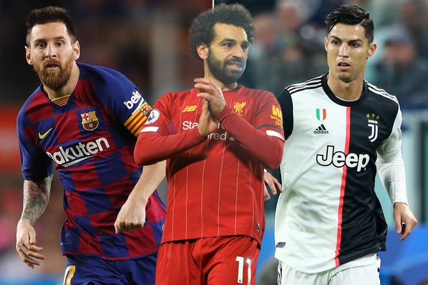 0 Lionel Messi Mohamed Salah and Cristiano Ronaldo