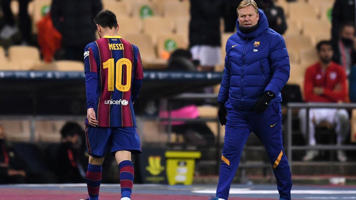 Barça-Bilbao : La sortie musclée de Koeman après l’expulsion de Lionel Messi