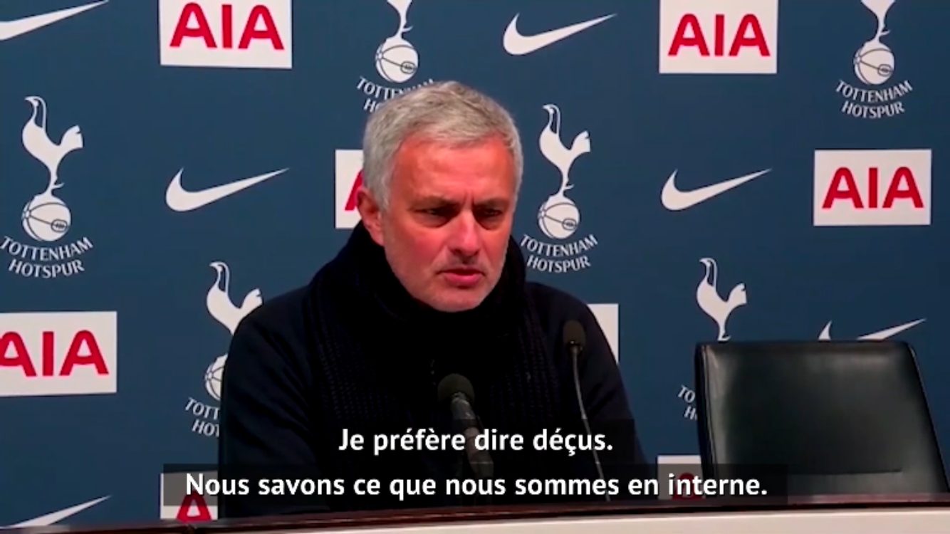 «C’était une mauvaise surprise pour nous.», Mourinho exprime sa déception contre 3 de ses joueurs