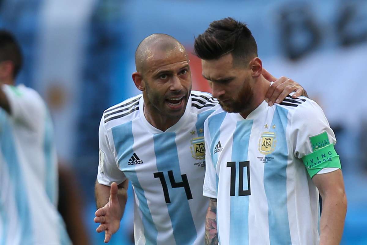 javier mascherano lionel messi argentina france world cup 2018