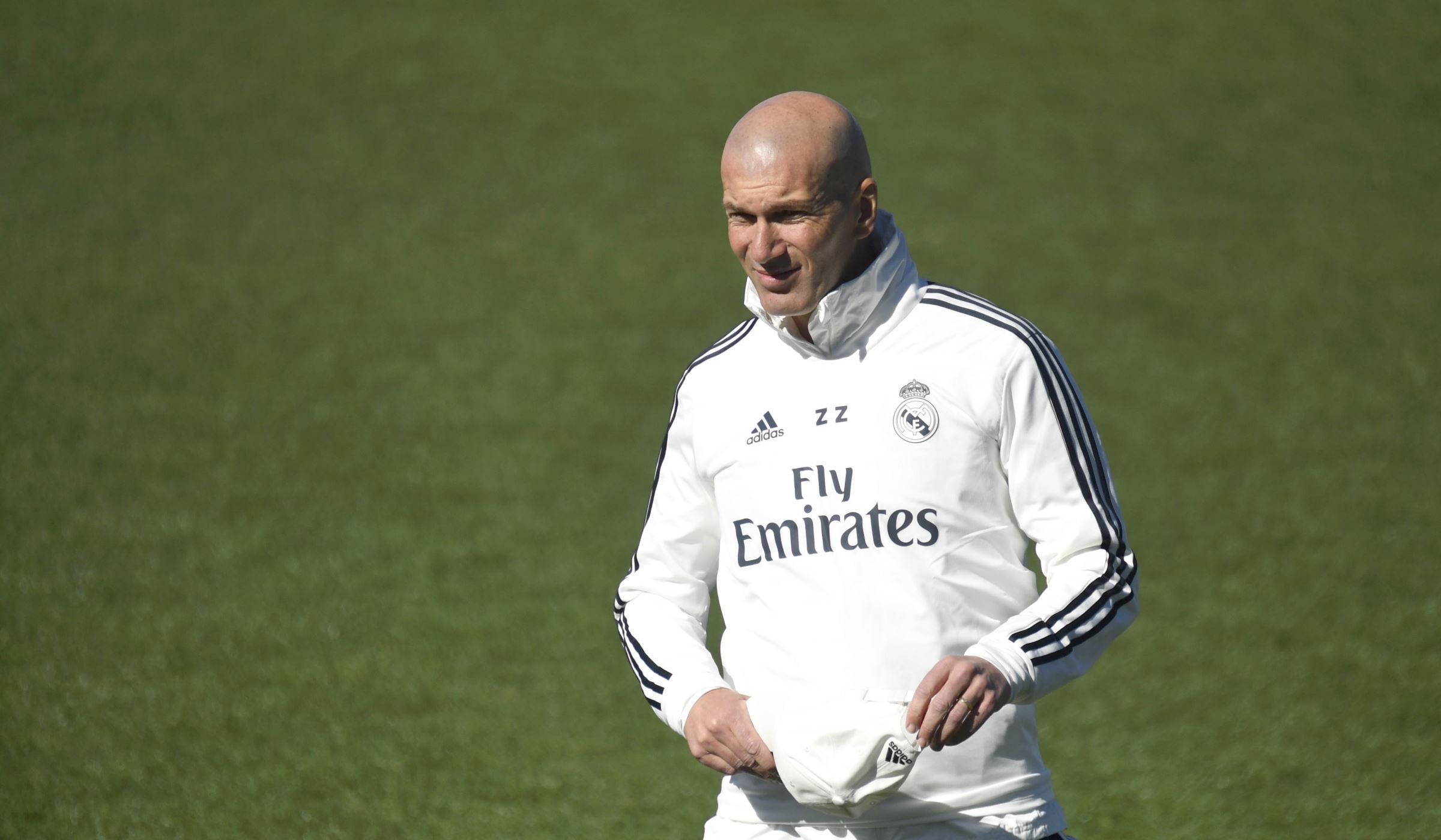 zinedine zidane lors une seance entrainement real madrid madrid mars 2019