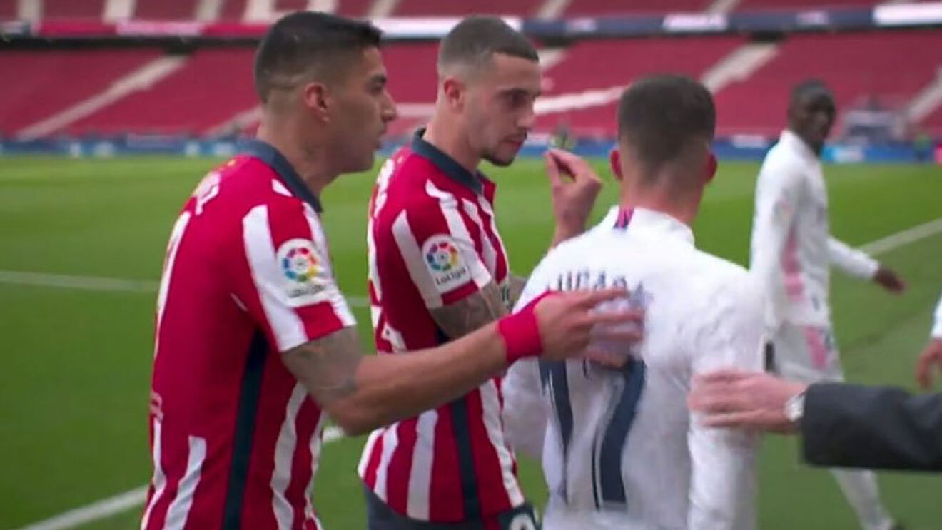 Luis Suarez tacle le Real Madrid, l’altercation avec Lucas Vazquez passée inaperçue