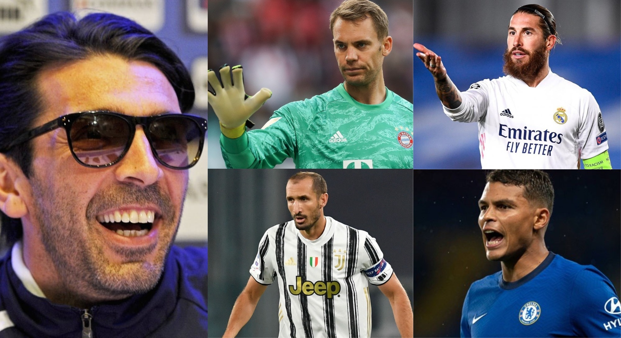 Buffon désigne le seul joueur capable de marquer devant Neuer, Ramos, Chiellini et Silva en défense