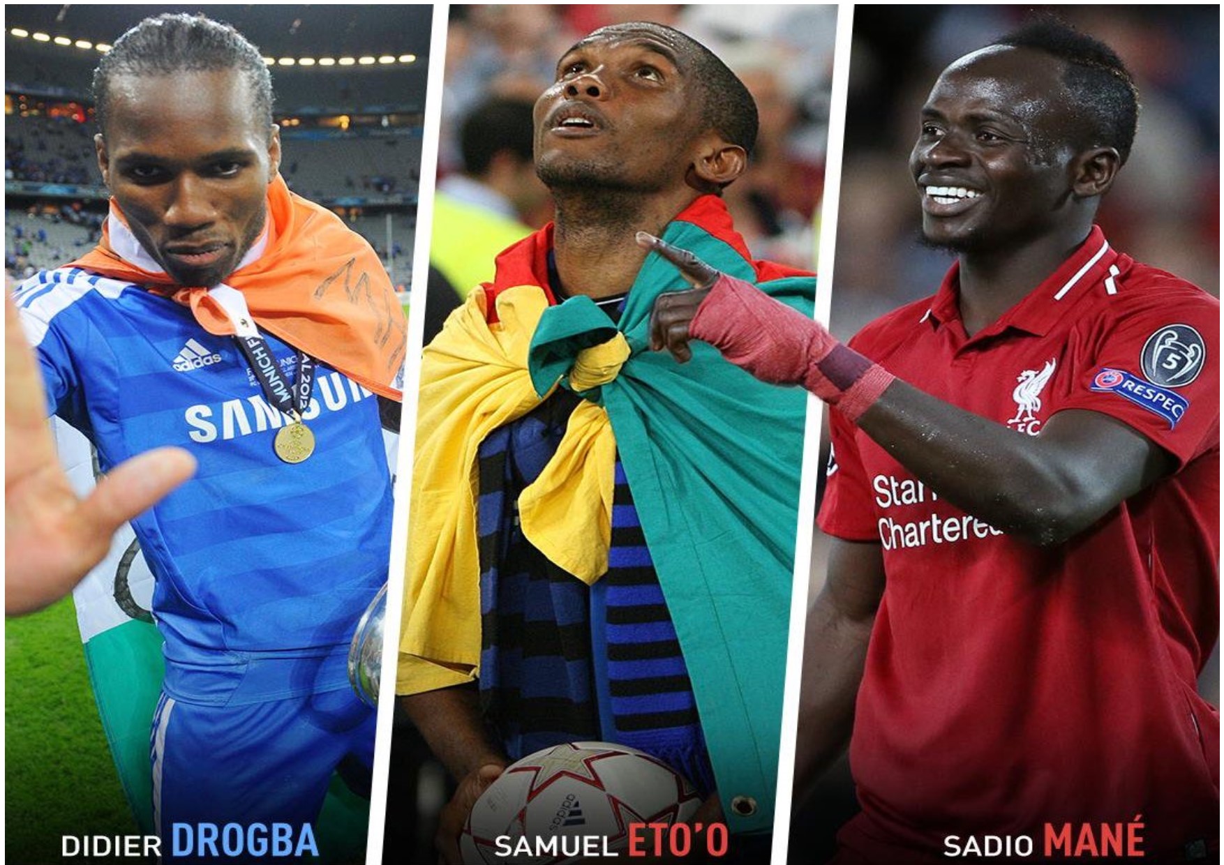 Drogba, Salah, Mané : Globe Soccer Awards dévoile le 11 africain de l’histoire de PL