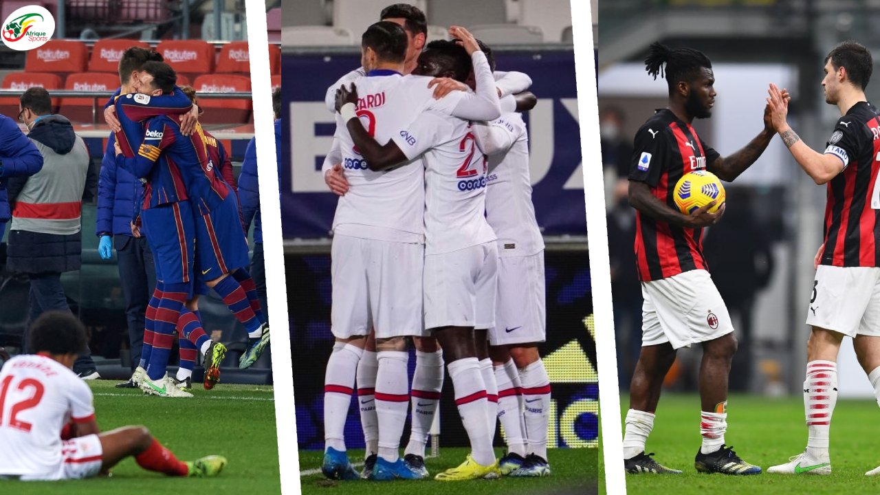 Le Barça passe en finale de la Coupe du Roi, le LOSC et le PSG assurent, Milan déçoit | Résumé