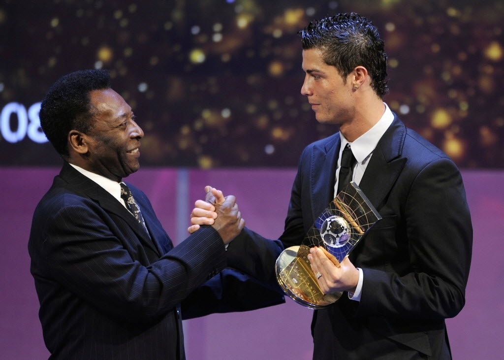 pele e cristiano ronaldo em 2008 ex atleta teria chamado o portugues de cristiano leonardo