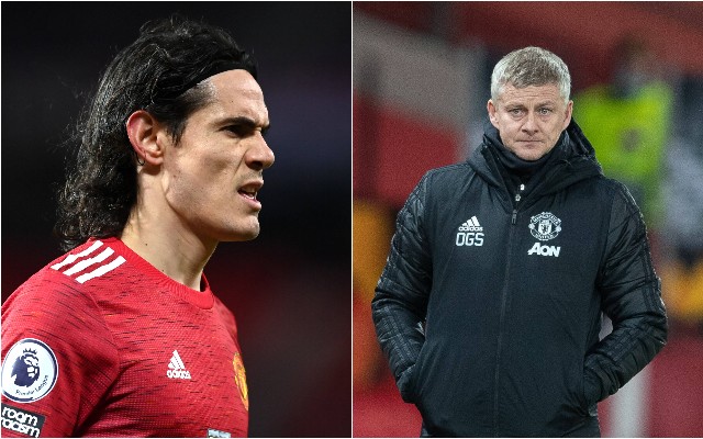 Solskjaer : Cavani m’a demandé de le mettre au banc