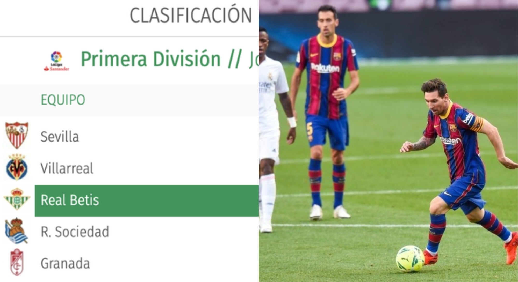 Superligue : Le Real Madrid, le Barça et l’Atletico éjectés du classement de la Liga par le Betis
