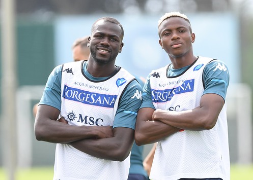 Naples : Kalidou Koulibaly et Victor Osimhen de retour à l’entraînement
