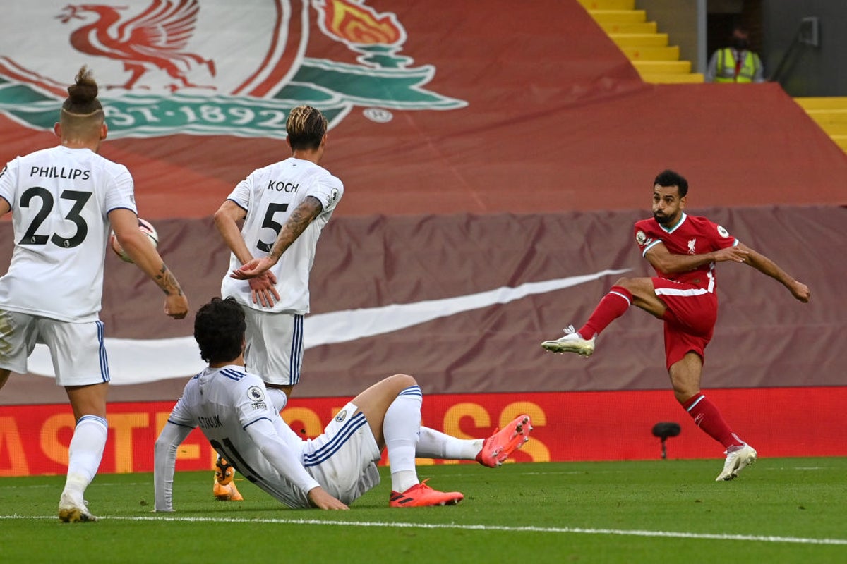 LivvsLee Salah scores Liverpools third