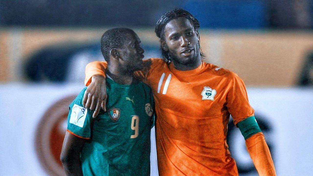 Samuel Etoo et Didier Drogba