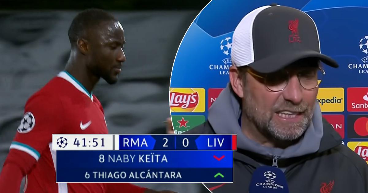 Klopp s’explique : « Pourquoi j’ai remplacé Naby Keïta avant la mi-temps »