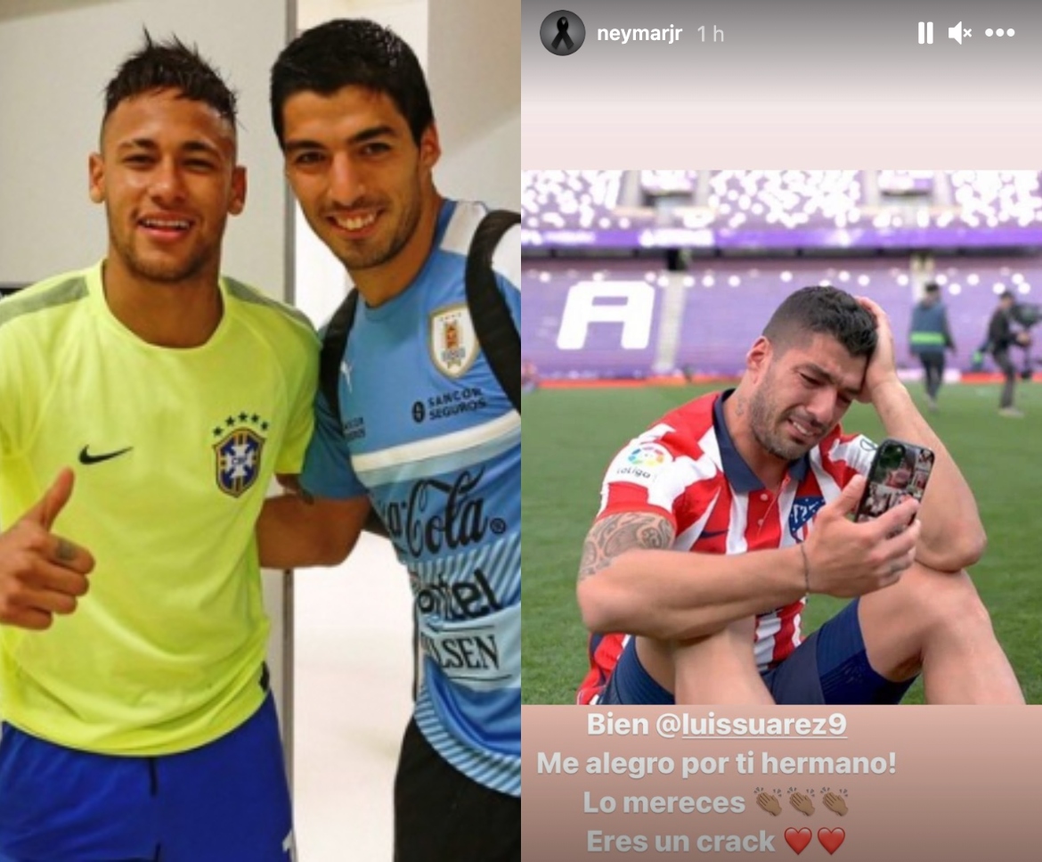 Le message classe de Neymar à Luis Suarez après son sacre avec l’Atlético Madrid
