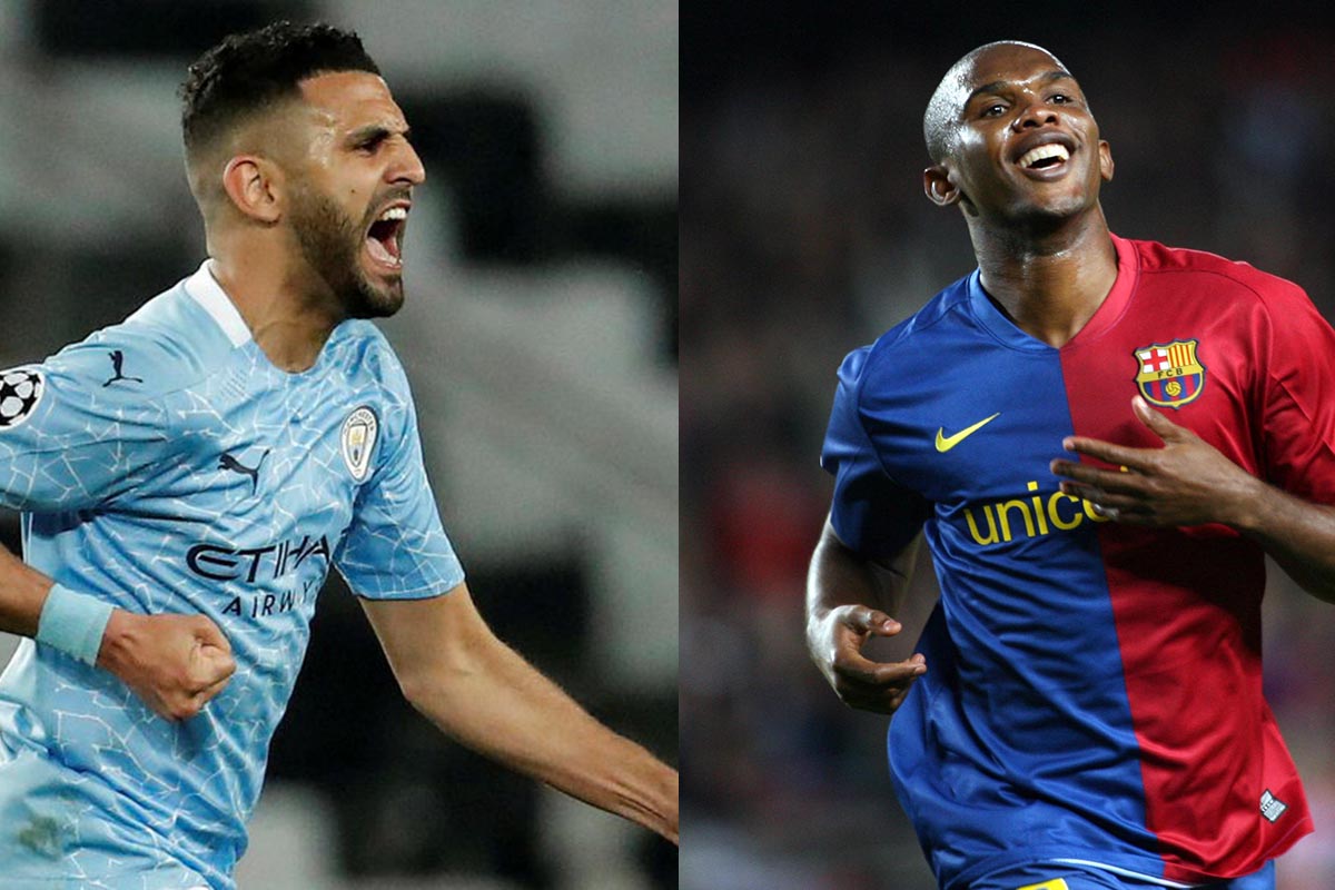 Man City : Mahrez dans un cercle très fermé avec Eto’o et Touré, en cas de victoire finale en C1