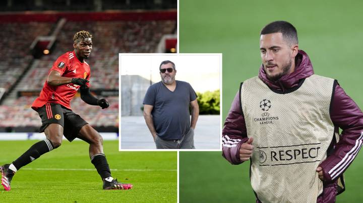 Mino Raiola discute de la possibilité d’un échange entre Paul Pogba et Eden Hazard