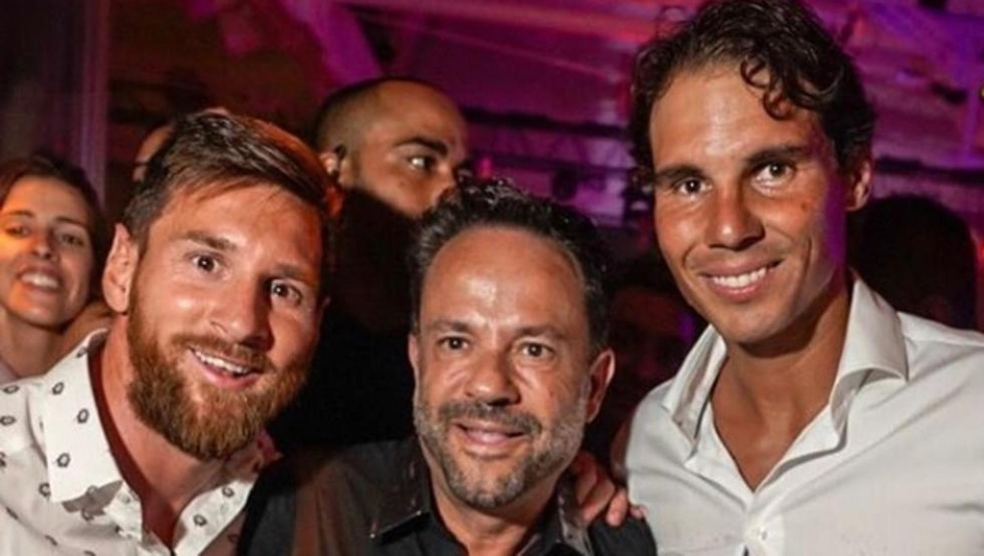rafael nadal and lionel messi meet each other in ibiza