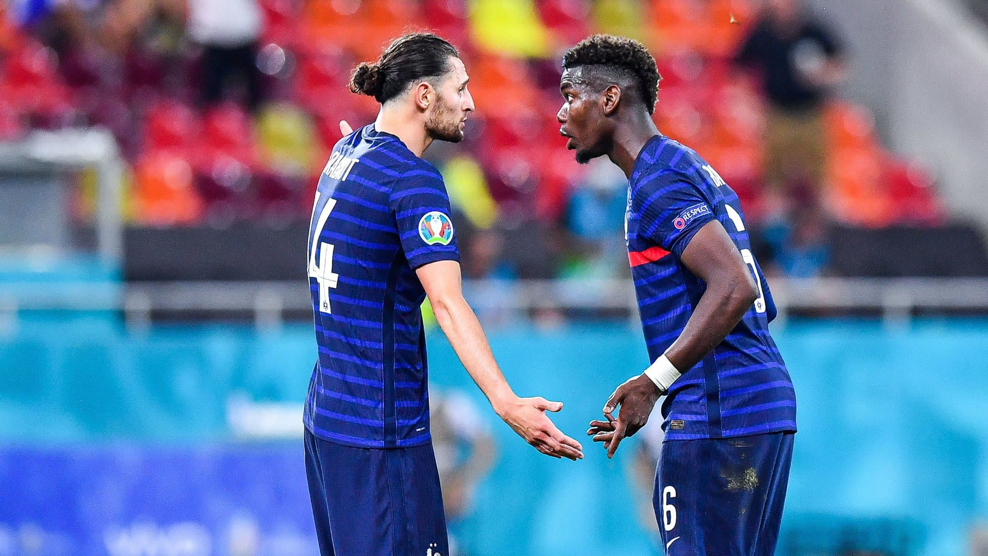 Adrien Rabiot et Paul Pogba se sont accroches apres le 3e but de la Suisse 1058123