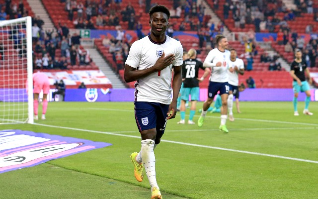 Bukayo Saka England goal