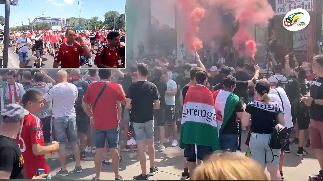 Hongrie vs France: Regardez le public hongrois déjà chaud avant le match devant le stade !