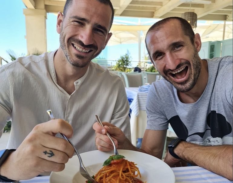 Après le sacre, Bonucci et Chiellini profitent des vacances ensemble (Photo)