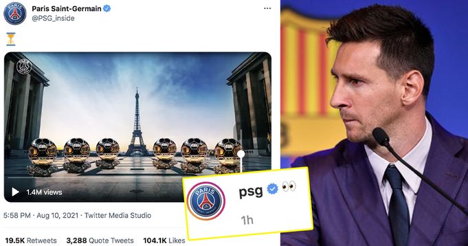 Combien de nouveaux abonnés Twitter et Instagram le PSG a gagné depuis l’annonce de Messi
