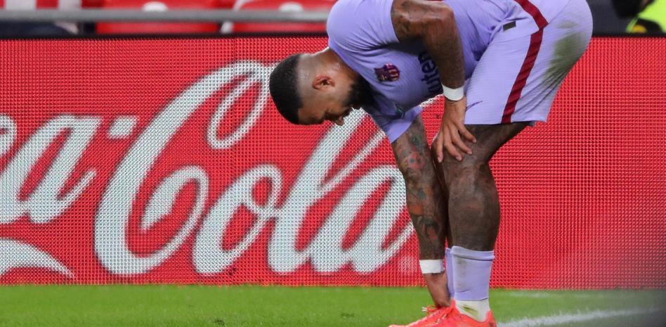 FC Barcelone : Des nouvelles de Memphis Depay, blessé en fin de match à Bilbao