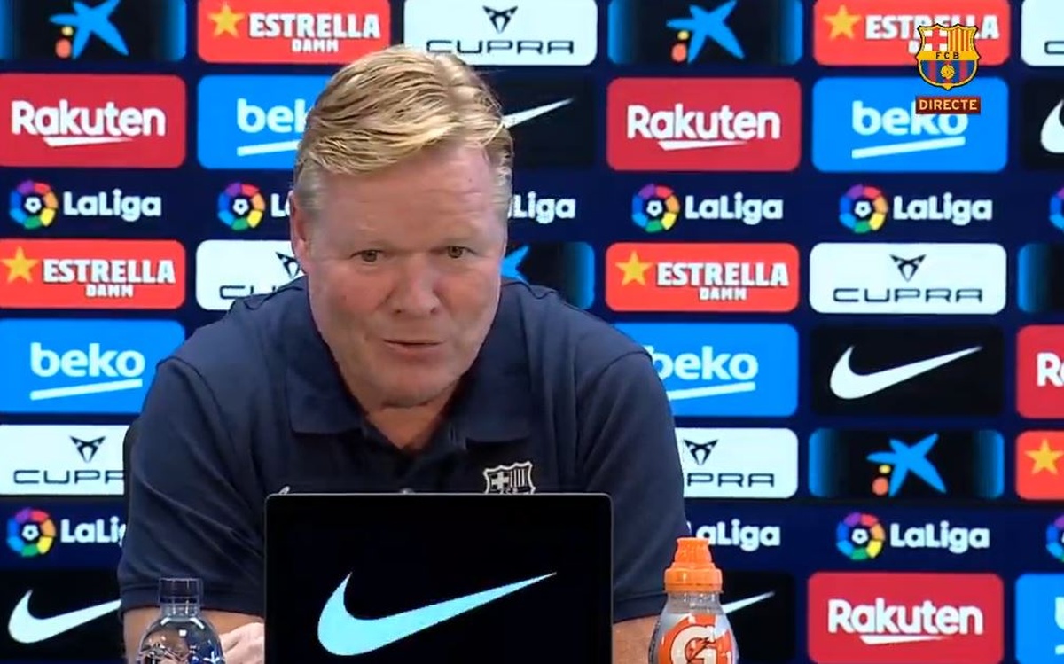 captura de la rueda de prensa de ronald koeman previa al athletic club fc barcelona captura barcatv