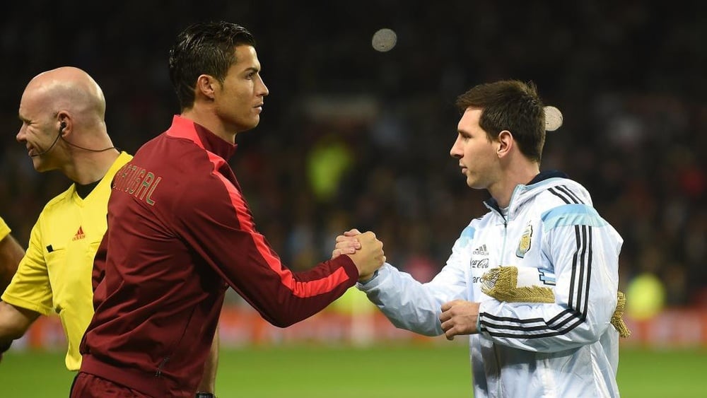 goal cristiano ronaldo lionel messi portugal argentina