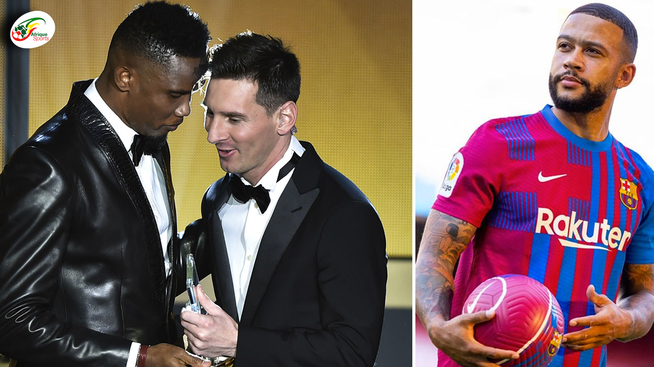 Samuel Eto’o déjà fou de Memphis Depay, le nouveau leader du Barça après le départ de Messi