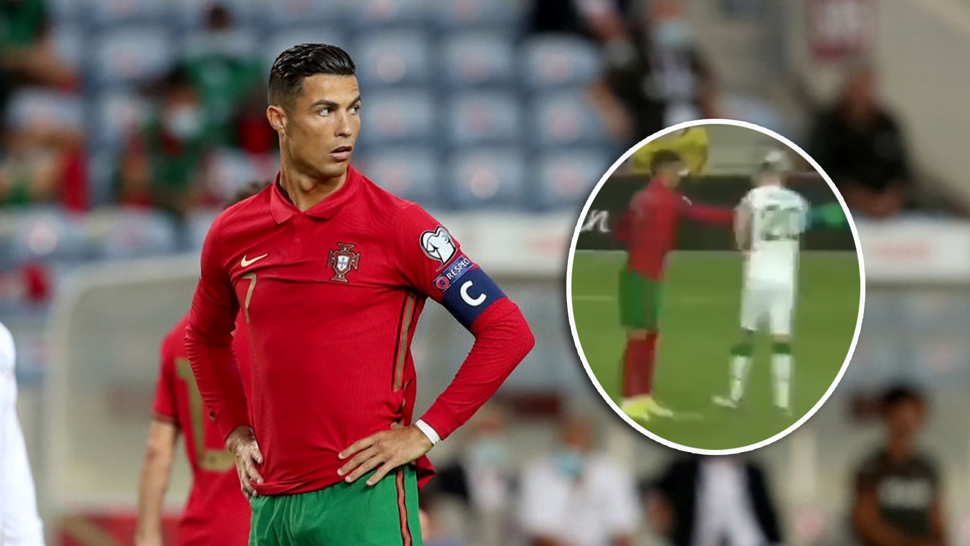 Le mauvais geste de Cristiano Ronaldo, qui gifle un adversaire en plein match