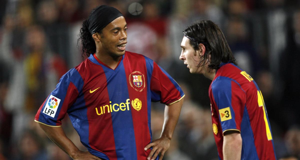 PSG : Ronaldinho revient sur le départ de Messi du Barça