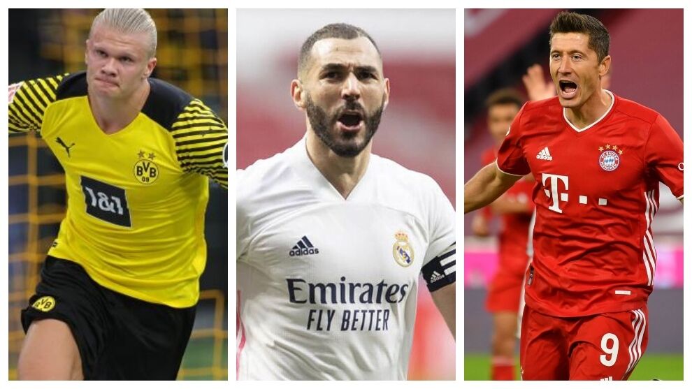 Haaland  2é, Benzema 4é…. les 5 joueurs ayant le meilleur ratio but par match en 2021