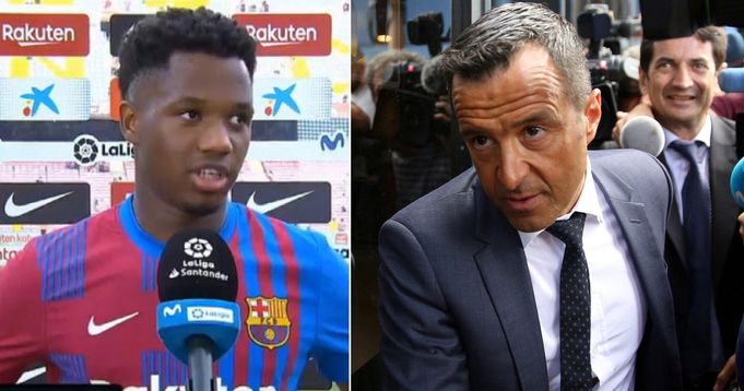 Ce qu’Ansu Fati a dit à Jorge Mendes alors que les négociations sur la prolongation du contrat piétinent à nouveau.