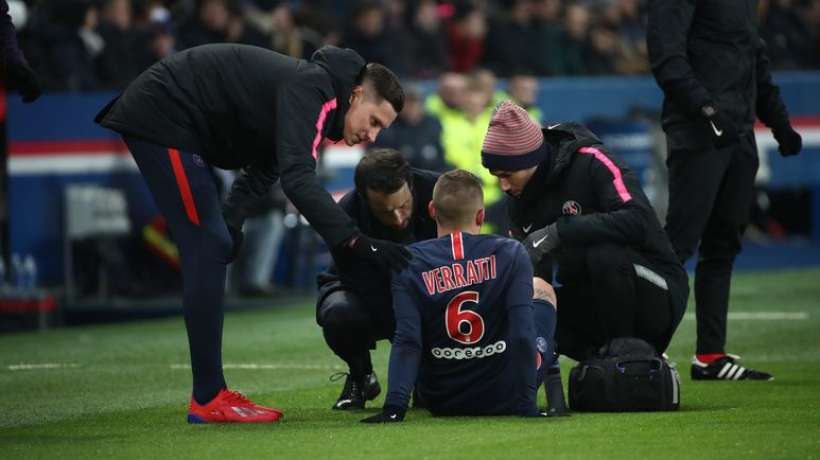 marco verratti a du quitter ses partenaires apres une vingtaine de minutes de jeu contre guingamp 245735