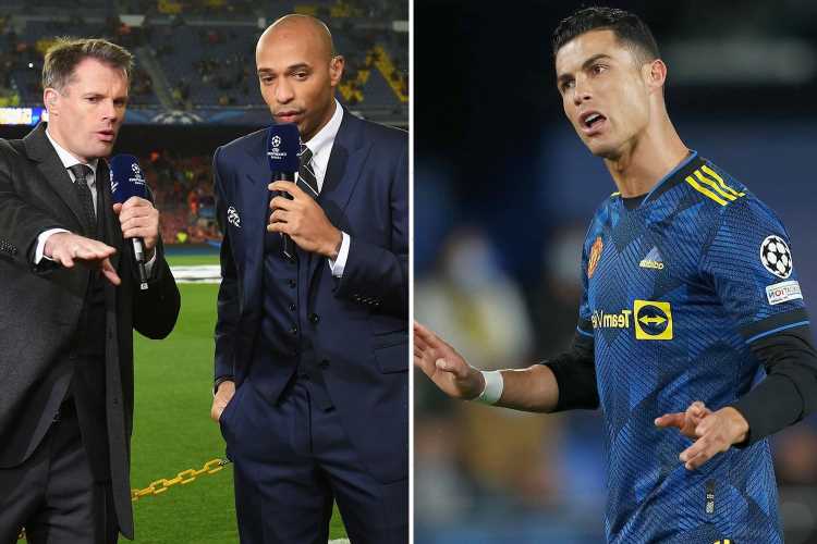 Hes a passenger Thierry Henry and Jamie Carragher slam Man Utd for Cristiano Ronaldo strategy