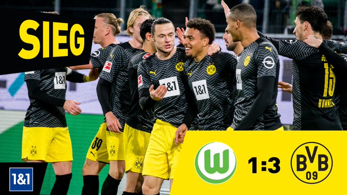Bundesliga: Dortmund domine le Wolfsburg et prend provisoirement la tête du championnat