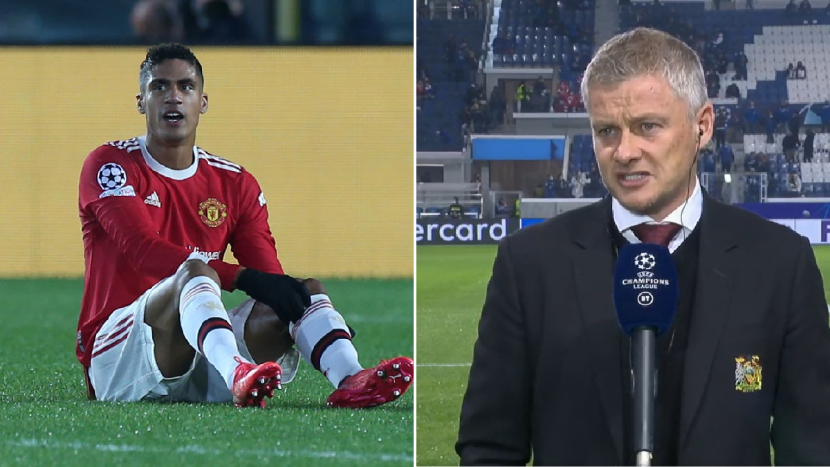 Solskjaer fait le point sur la blessure de Varane avant le choc contre Man City