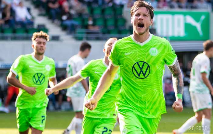 Weghorst ouvre le score pour le Wolfsburg  à la 2e mn de jeu (vidéo)