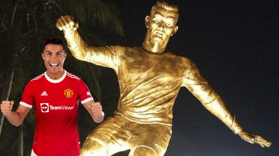 Le ministre de Goa dévoile la statue de Cristiano Ronaldo à Panaji